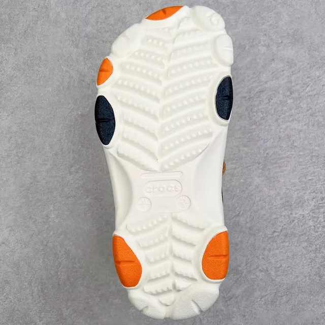 Crocs Echo Clog White Orange Tan Black Clog 2