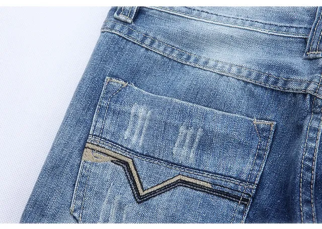 Diesel Distressed Medium-Wash Blue Denim Shorts 3