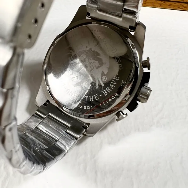 Diesel Mr. Daddy Chronograph Silver-Tone Case White Dial Mechanical Watch 4