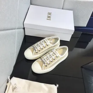 Dior B23 Beige ছিদ্রযুক্ত টেক্সটাইল লাইফস্টাইল স্নিকার