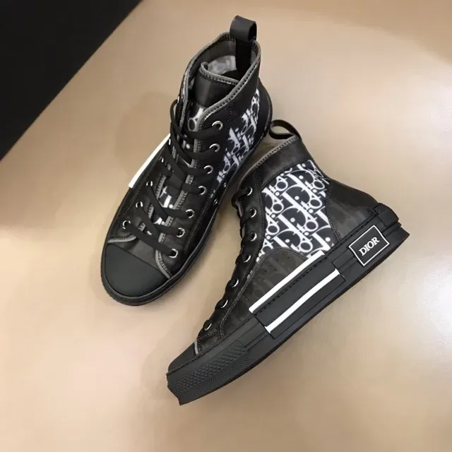 Dior B23 Monogram Black and White Lifestyle Sneakers 7