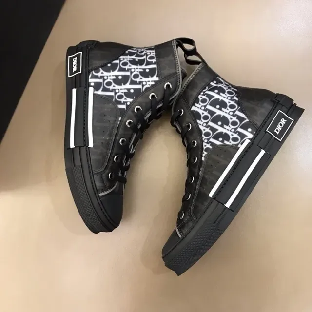 Dior B23 Monogram Black and White Lifestyle Sneakers 9