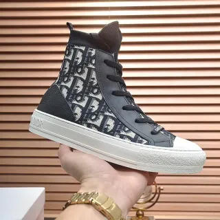 迪奥 B23 Monogram 帆布 高帮 生活运动鞋