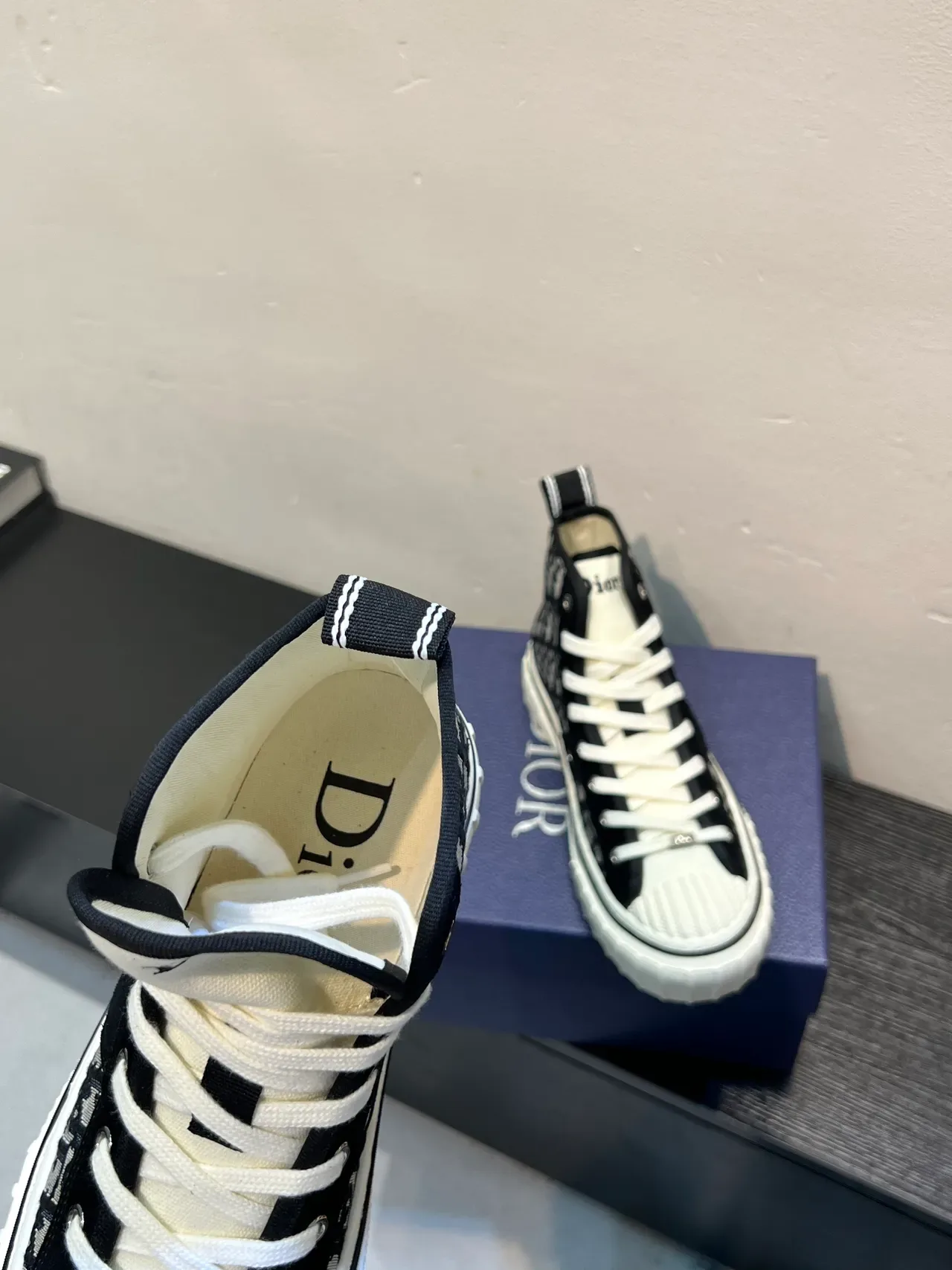 Dior B23 斜纹提花 高帮生活方式运动鞋 7