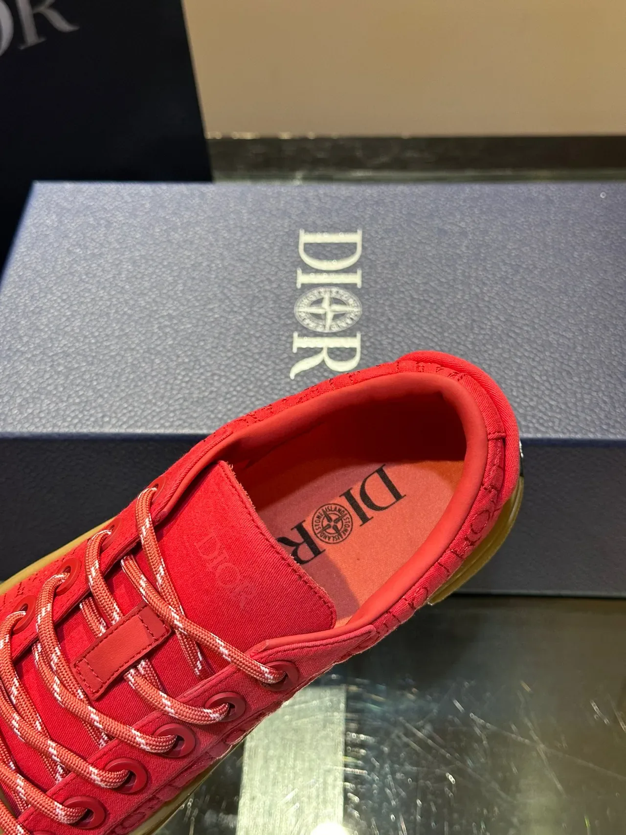 Dior B23 Zapatillas Lifestyle de Plataforma con Jacquard Oblíquo Rosa 3