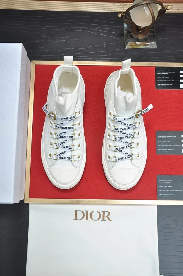Dior B23 白 袜领 平台 生活 运动鞋 5
