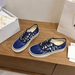 Dior B27 Oblique Monogram sneakers lifestyle canvas navy
