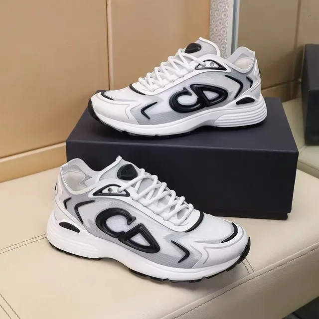 Dior B27 Blancs Argentés Gris Noirs sneakers lifestyle 6