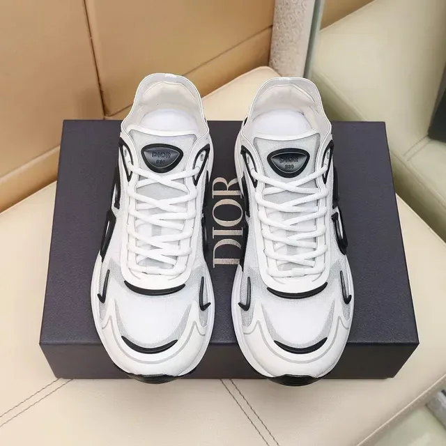 Dior B27 Blancs Argentés Gris Noirs sneakers lifestyle 8