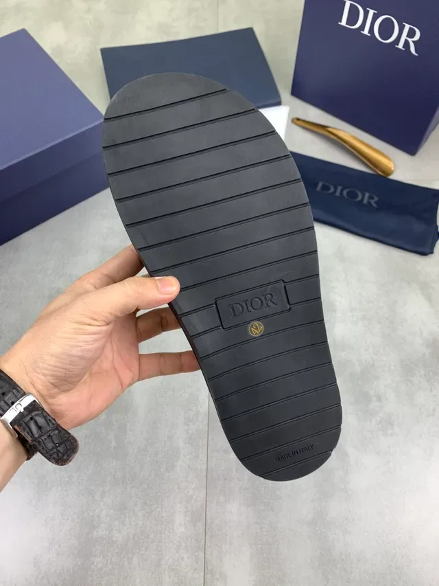 Dior negro oro Monogram Canvas Upper Padded Insole zapatos casuales 3