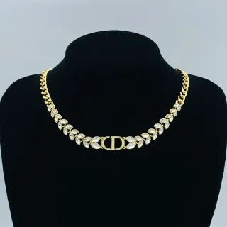 Dior CD Logo ورقة كريستال كولار