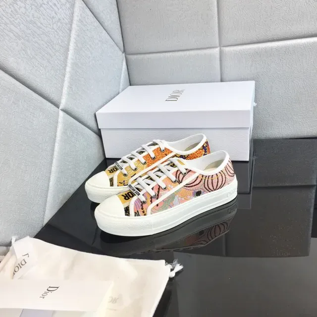 Dior Graphic-Print White Lifestyle Sneakers 2