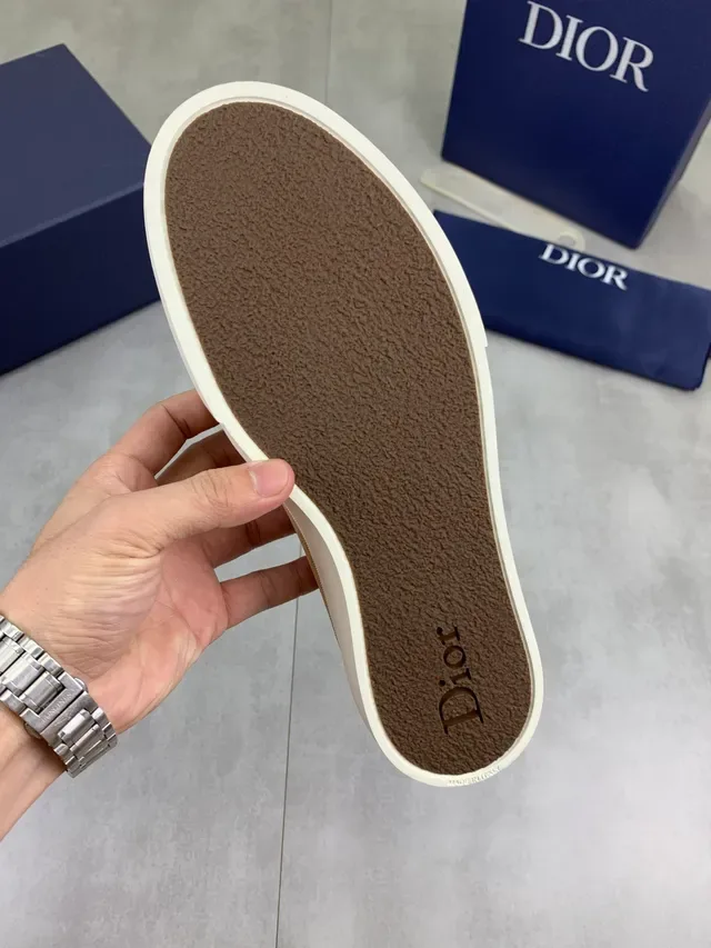Dior Loafer Beige White Suede Upper Penny Strap Loafer 2
