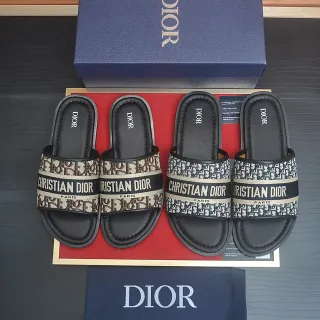 Dior 斜纹 Monogram 拖鞋