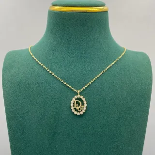 Dior Oval Pavé-Crystal DIOR Monogram Collar