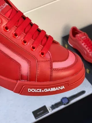 Dolce & Gabbana Portofino Red zapatillas lifestyle 4