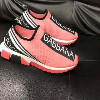 Dolce & Gabbana Speed Trainer गोलापी स्लिप-ऑन लाइफस्टाइल स्निकार