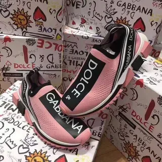 Dolce & Gabbana Speed Trainer Zapatillas Lifestyle Slip-On Rosa 2