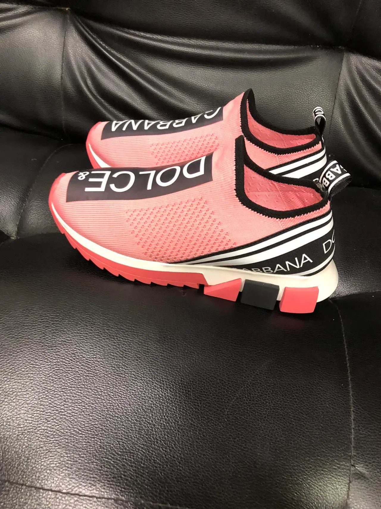 Dolce & Gabbana Speed Trainer Zapatillas Lifestyle Slip-On Rosa 4