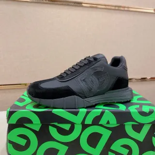 Dolce & Gabbana DG Runner 黑色印花生活运动鞋