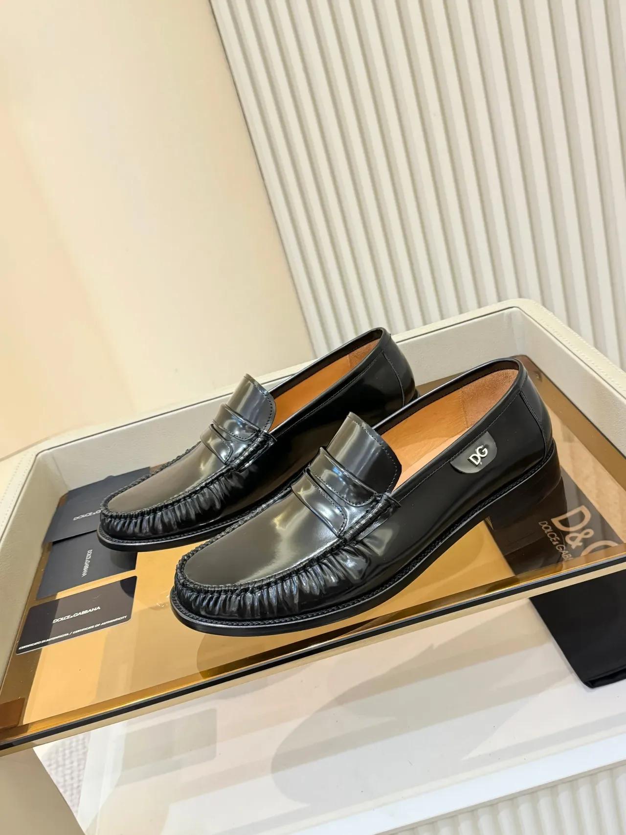 Dolce & Gabbana Penny Loafer 黑色漆皮 4