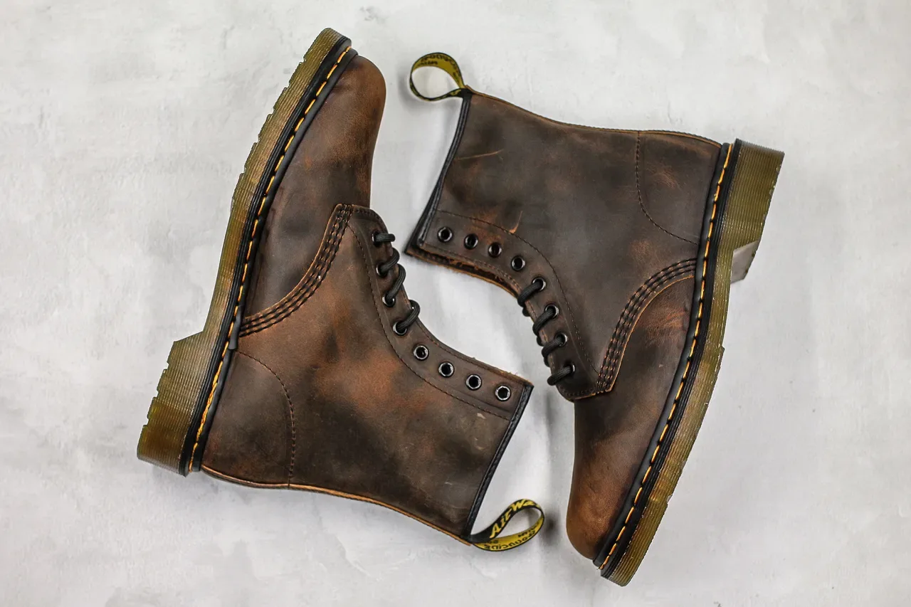 Dr. Martens 1460 Distressed Brown Leather 8-Eyelet Martin Boot 3
