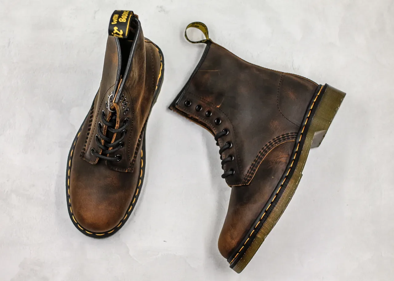 Dr. Martens 1460 Distressed Brown Leather 8-Eyelet Martin Boot 4