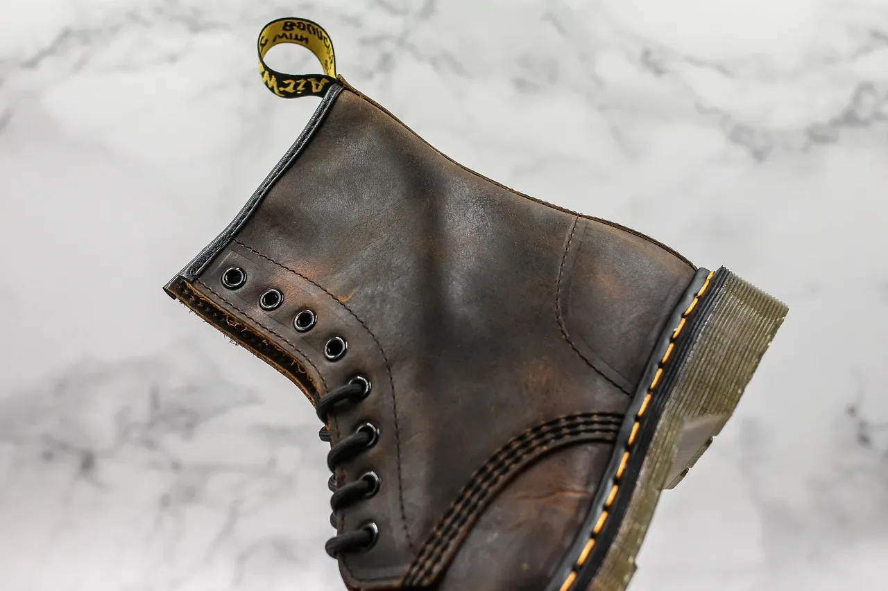 Dr. Martens 1460 Distressed Brown Leather 8-Eyelet Martin Boot 7