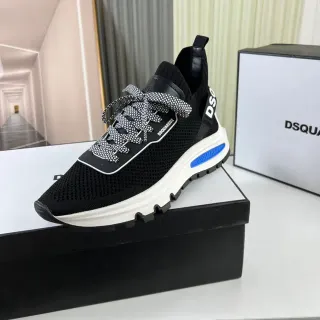 Dsquared2 ICON Black White Blue Lifestyle Sneakers