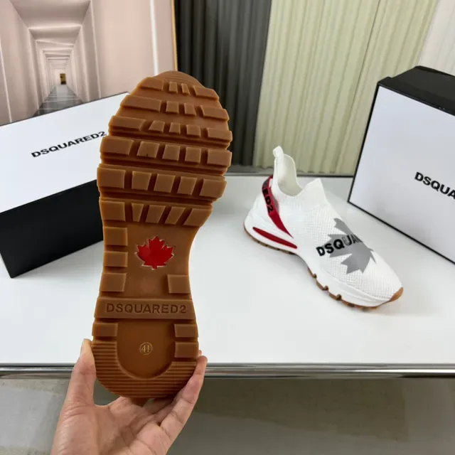 Dsquared2 ICON White Red Gum Lifestyle Sneakers 2