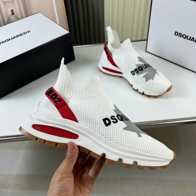 Dsquared2 ICON White Red Gum Lifestyle Sneakers 3