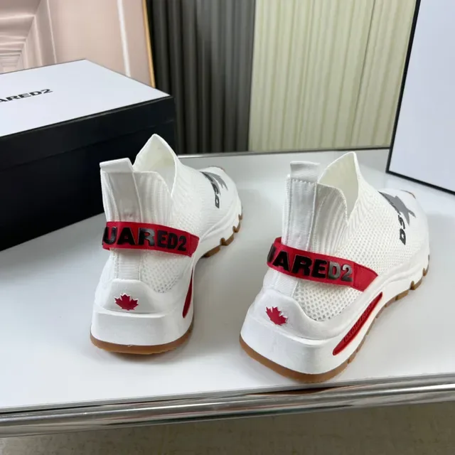 Dsquared2 ICON White Red Gum Lifestyle Sneakers 4