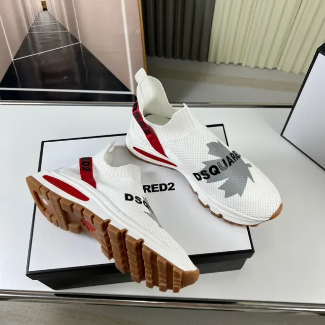Dsquared2 ICON White Red Gum Lifestyle Sneakers 6