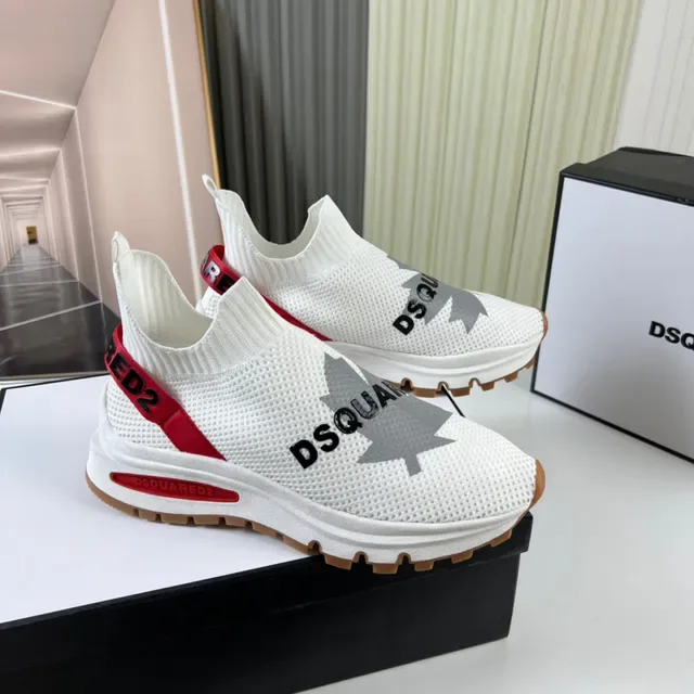 Dsquared2 ICON White Red Gum Lifestyle Sneakers 8