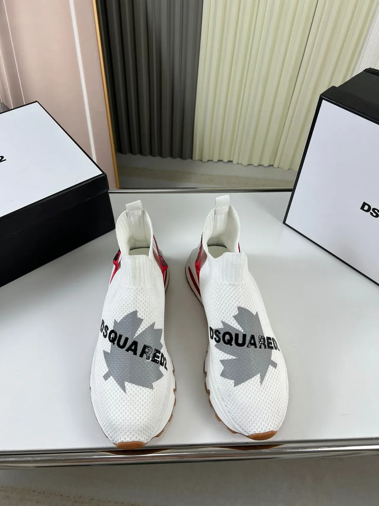 Dsquared2 ICON White Red Gum Lifestyle Sneakers 9