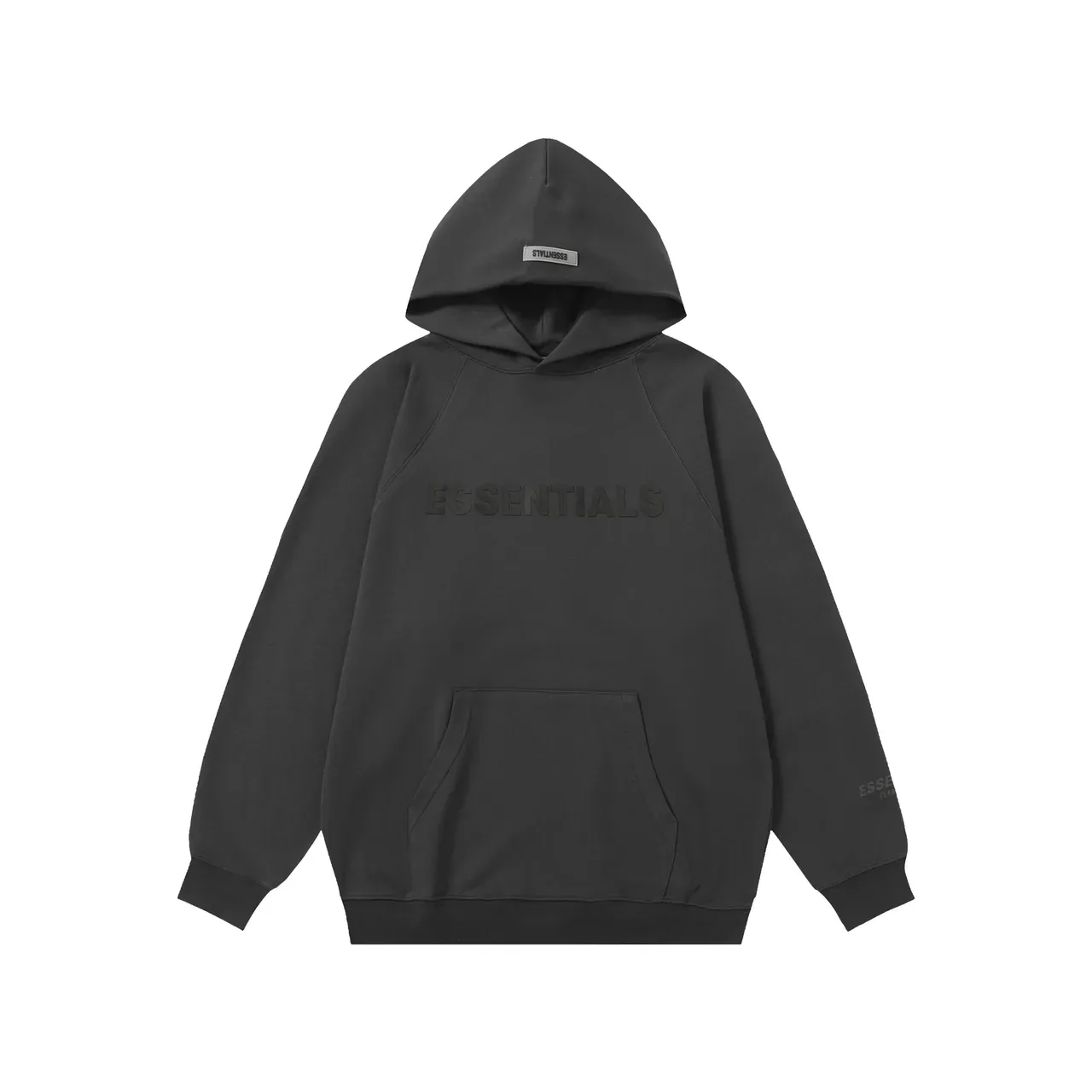 Fear of God Essentials Black Pullover Raglan Sleeve Hoodie 2