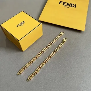 سوارات Fendi FF Chain ذهبي التدرج لوجو لينك