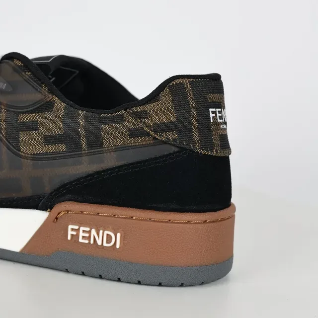 Fendi Monogram سويد لايف ستايل سنيكرز 4