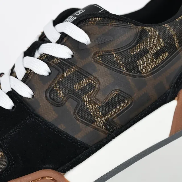 Fendi Monogram سويد لايف ستايل سنيكرز 6
