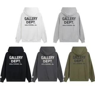 Gallery Dept White Relaxed-Fit Oversized Silhouette Hoodie