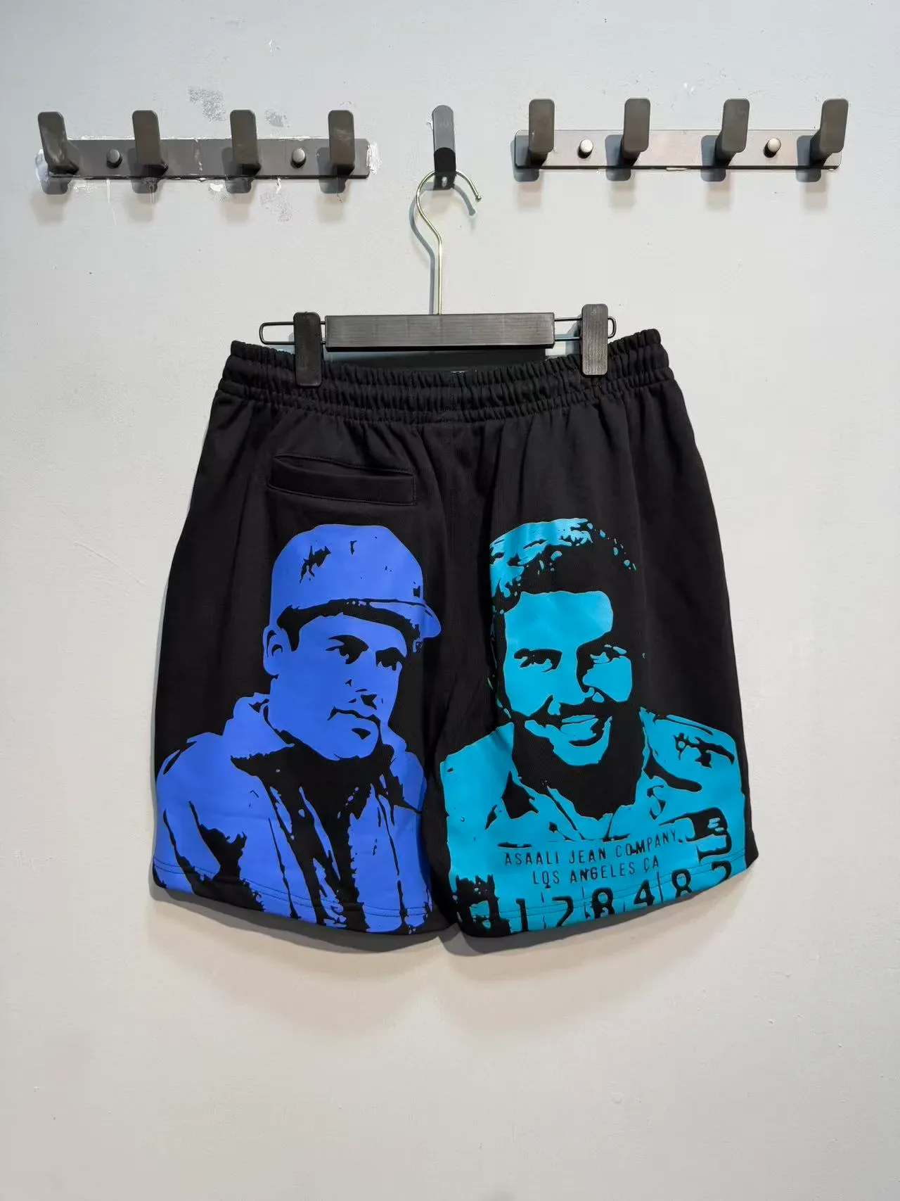 ASAALI JEAN COMPANY Shorts à taille élastique imprimés graphiquement 15