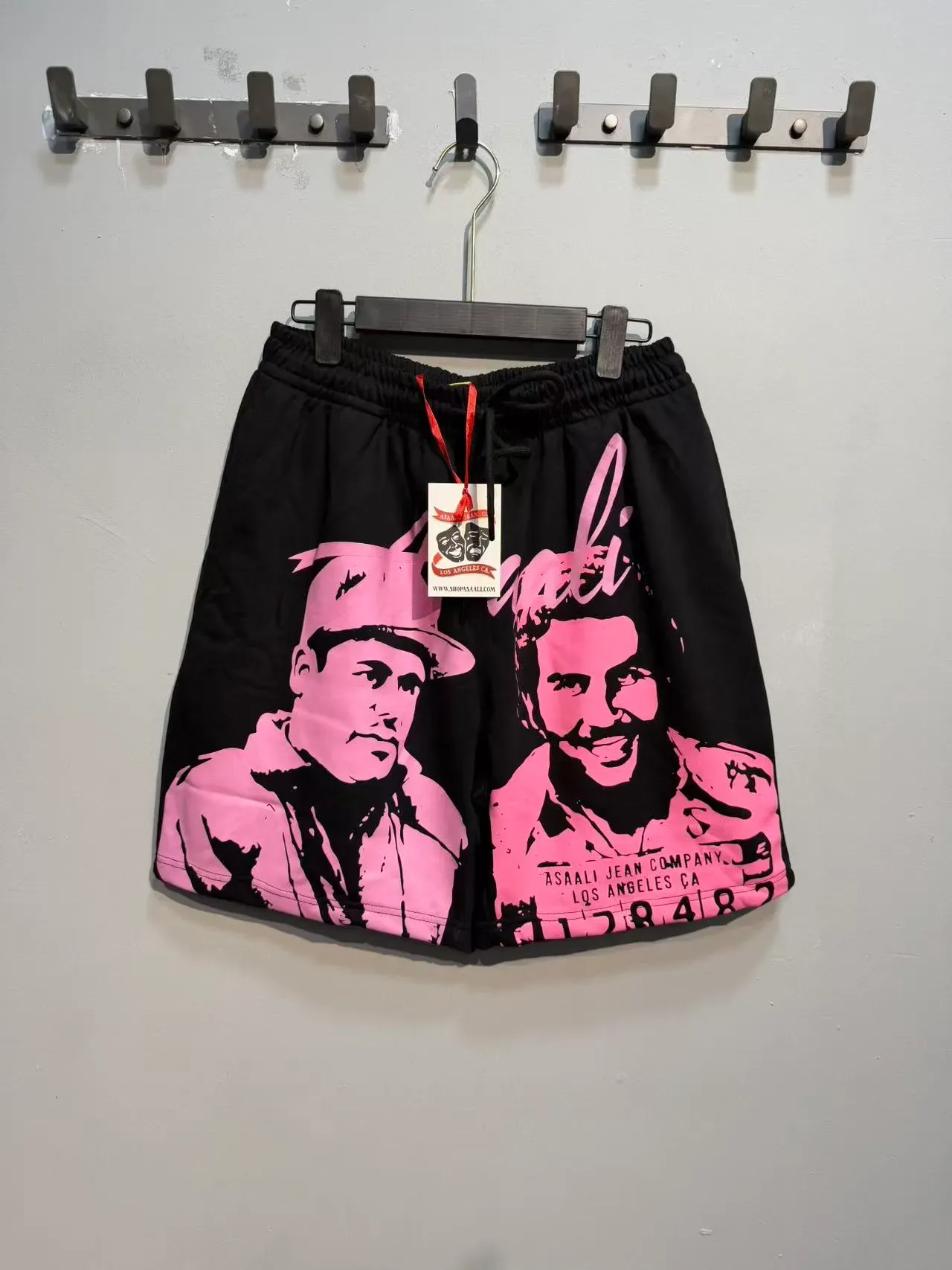 ASAALI JEAN COMPANY Shorts à taille élastique imprimés graphiquement 17