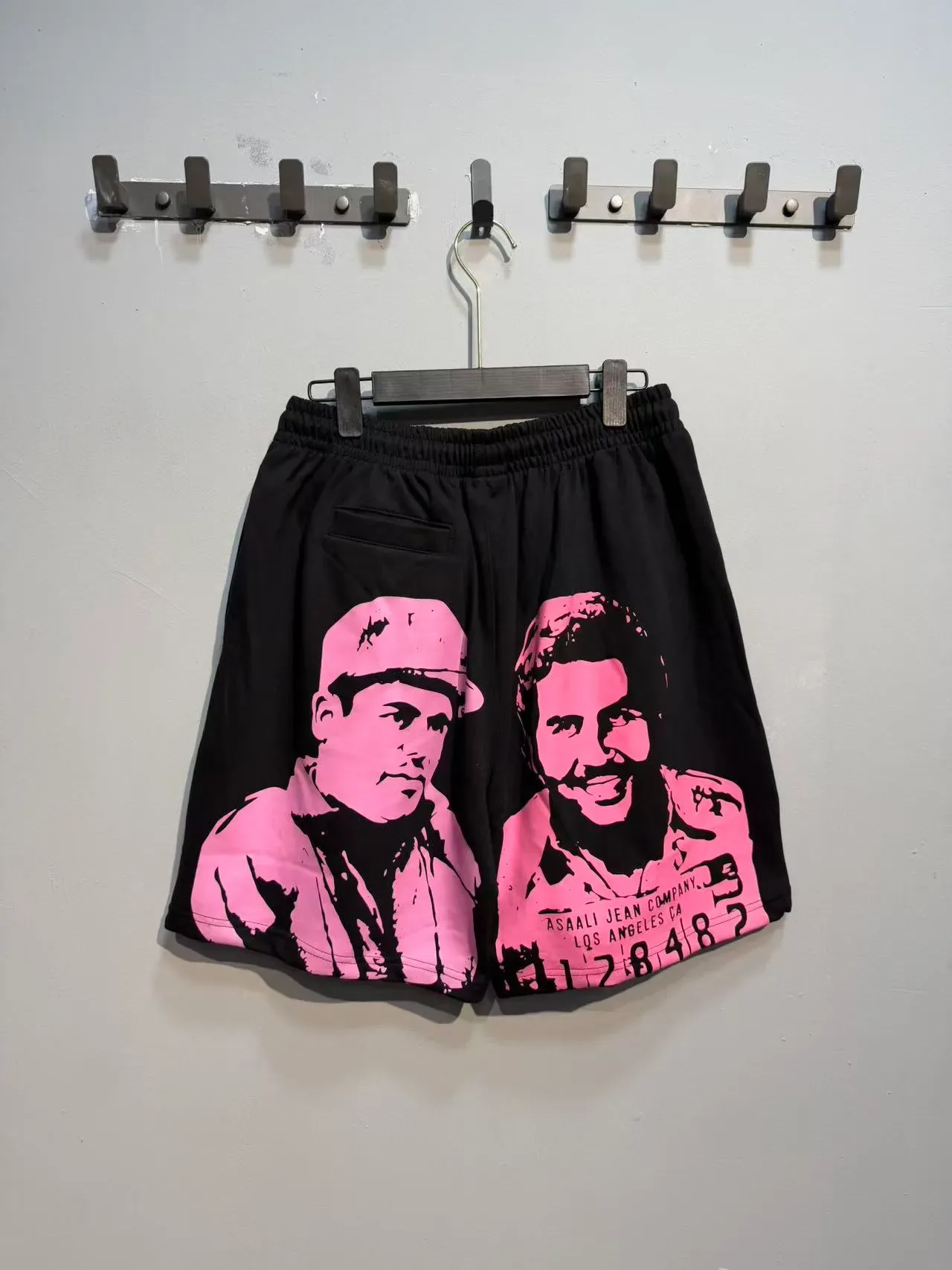 ASAALI JEAN COMPANY Shorts à taille élastique imprimés graphiquement 18