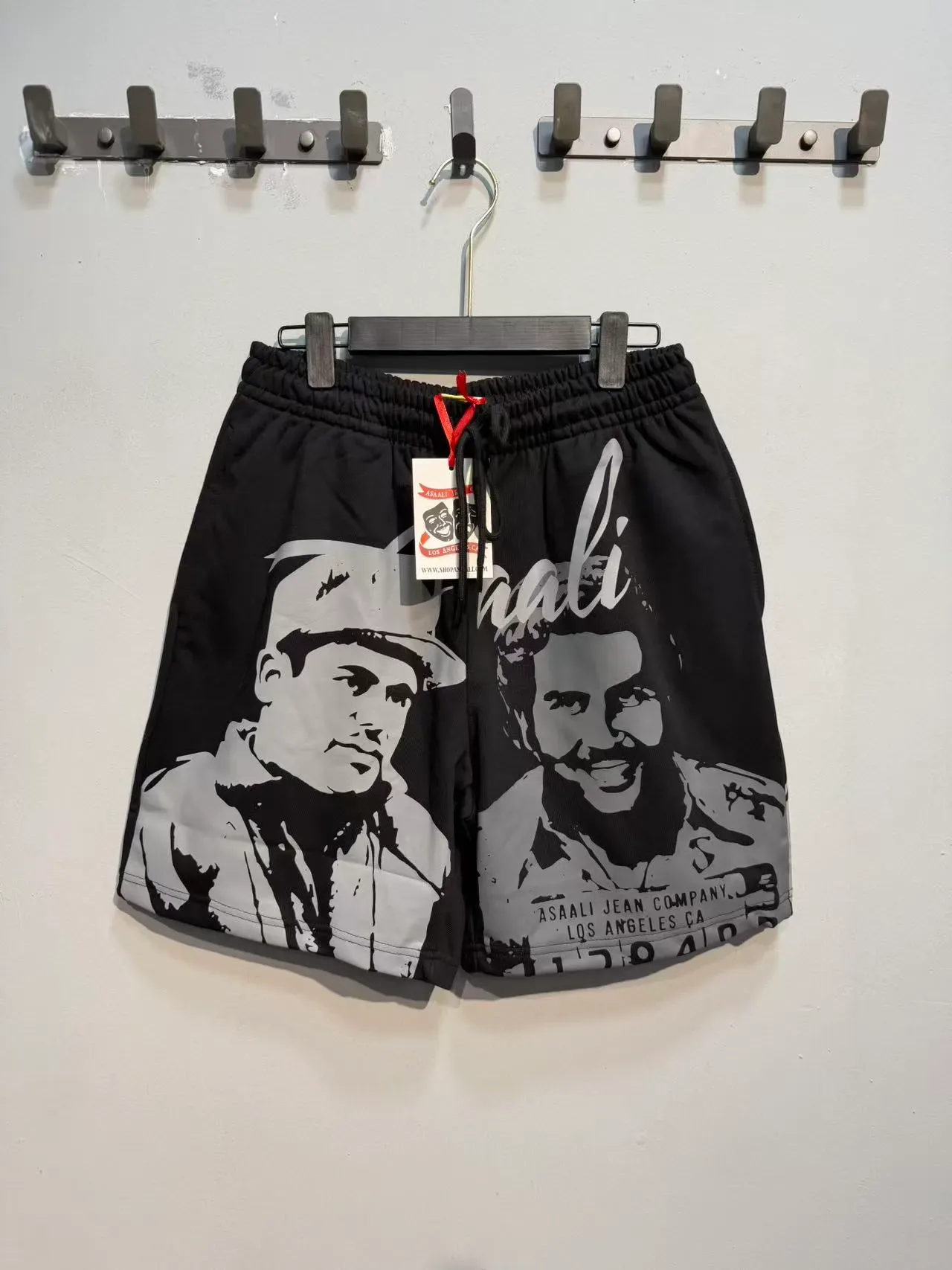ASAALI JEAN COMPANY Shorts à taille élastique imprimés graphiquement 20