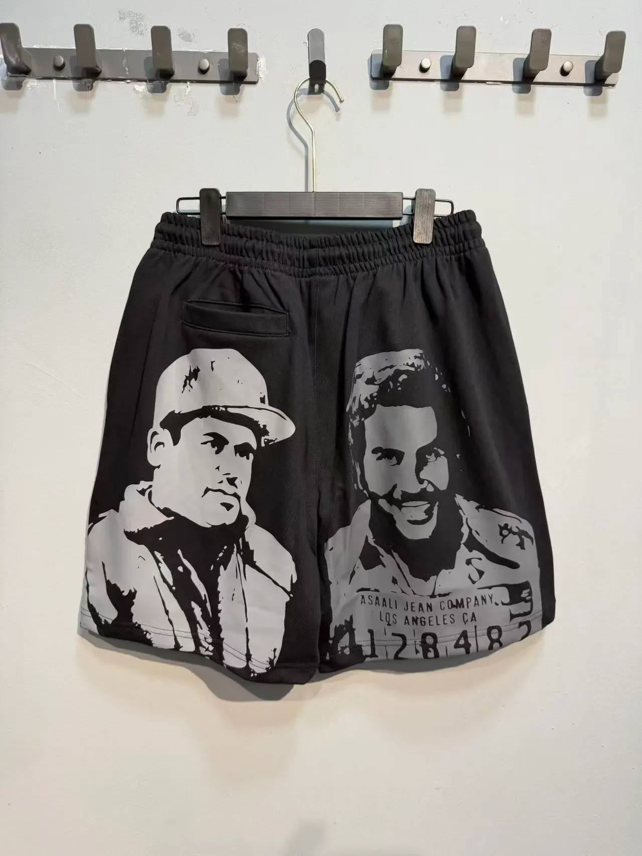ASAALI JEAN COMPANY Shorts à taille élastique imprimés graphiquement 21