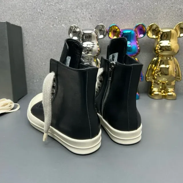 Chaussures lifestyle à talons hauts noires et crème avec fermeture éclair 3