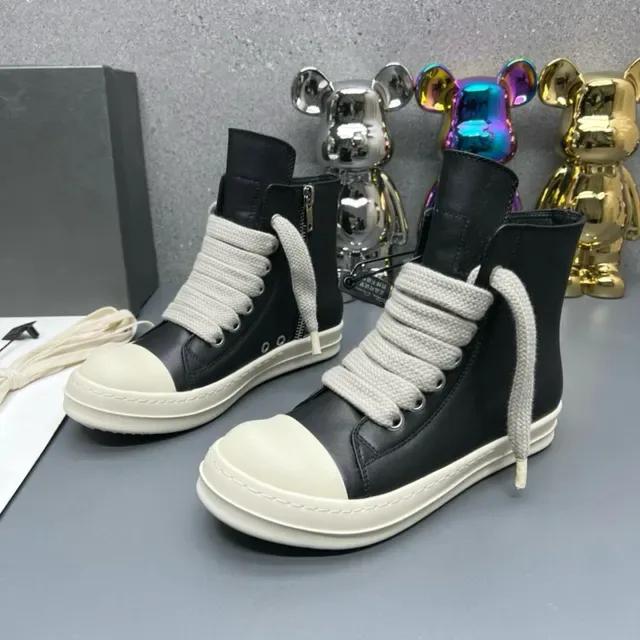 Chaussures lifestyle à talons hauts noires et crème avec fermeture éclair 6