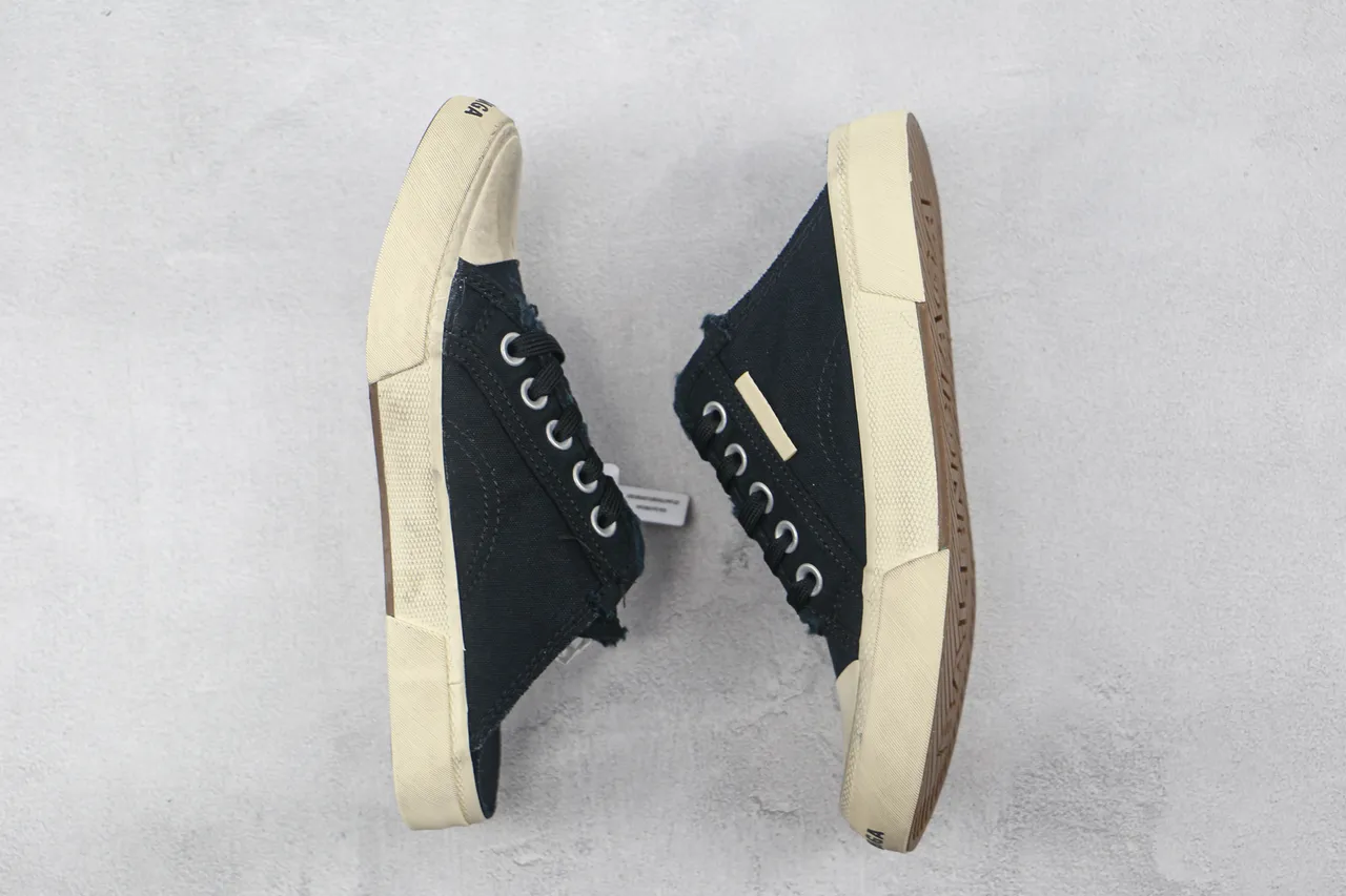 Negro Beige Superior Suela de Goma Off-White Lona 2