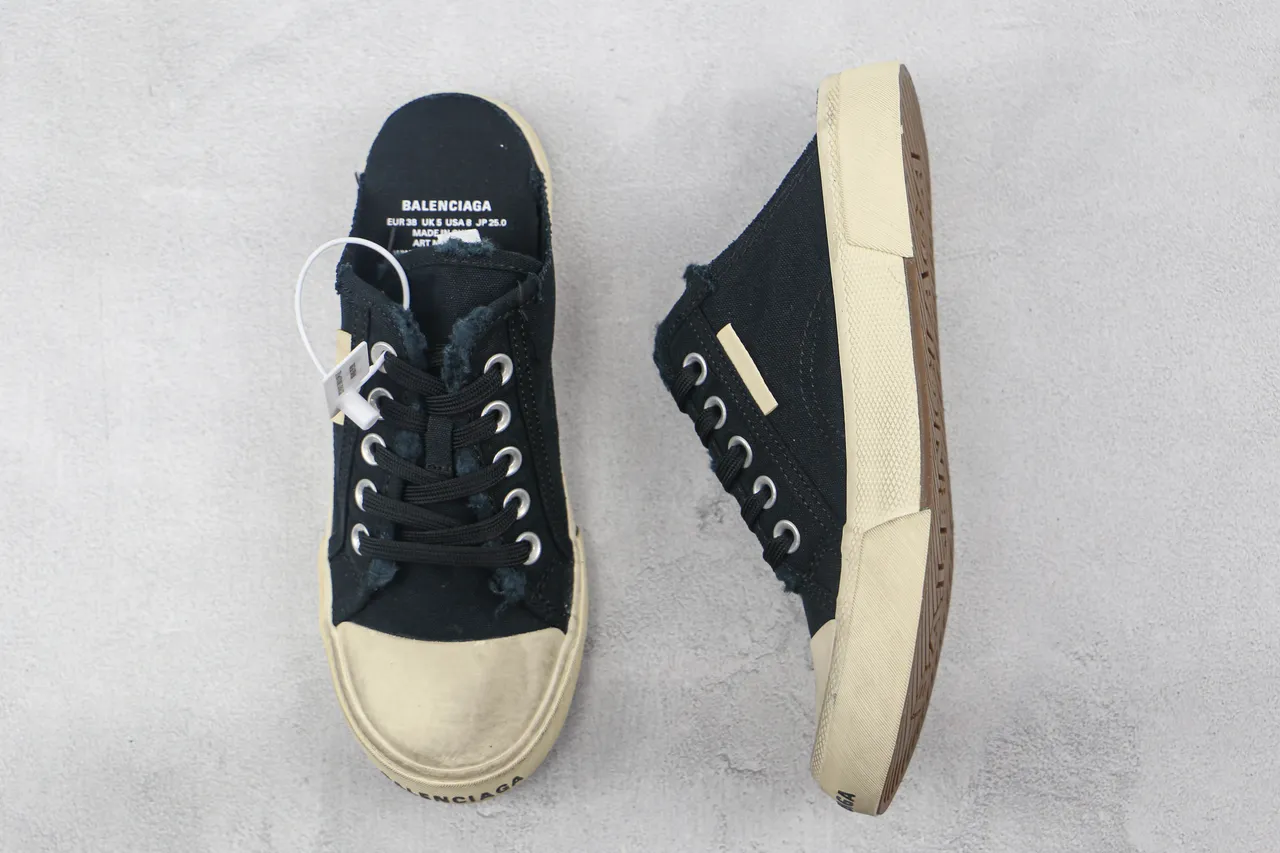 Negro Beige Superior Suela de Goma Off-White Lona 3