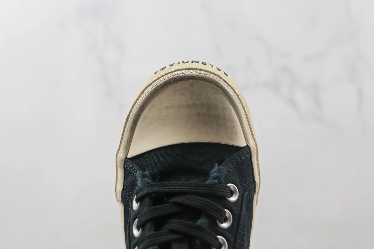 Negro Beige Superior Suela de Goma Off-White Lona 6